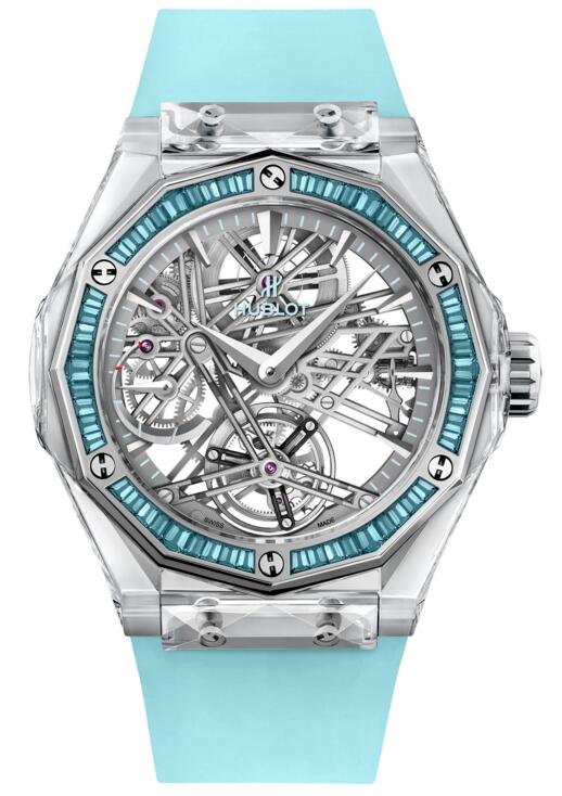 mens replica Hublot Classic Fusion Tourbillon Sapphire Orlinski For Only Watch 505.JX.6949.RT.OWM1
